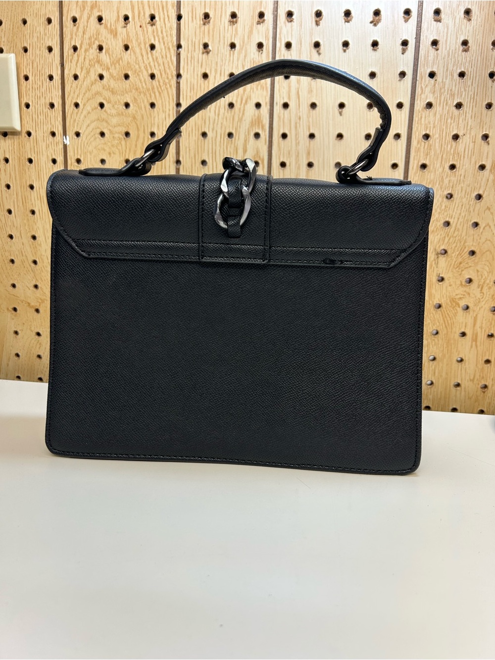 Bradgley  Mischka Black Studded Top-Handle Satchel - Signature - Picture 2 of 14